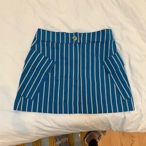 Ciao Lucia Blue Striped Skirt